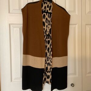 Reversible 36” long Wool Vest, excellent condition